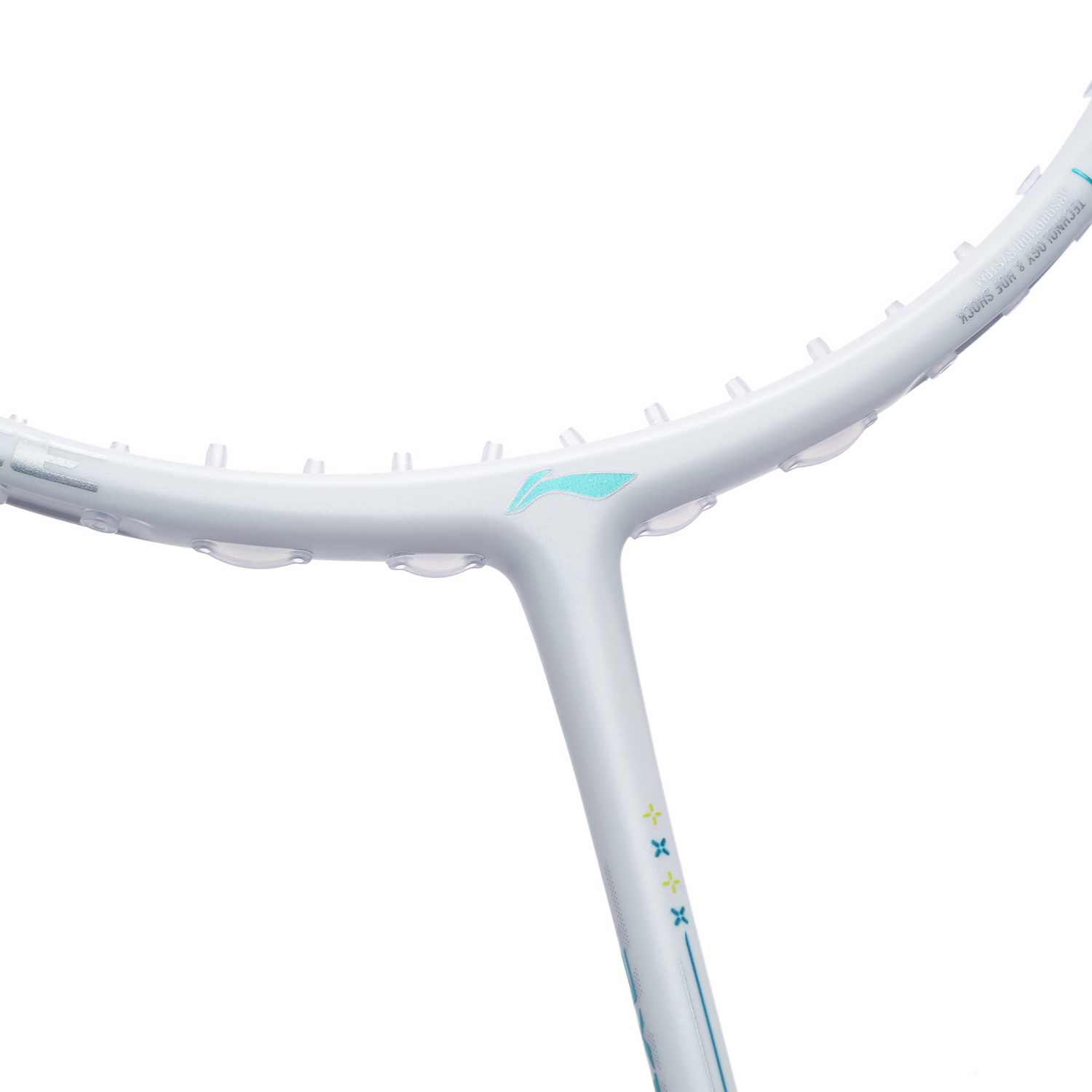Badmintonracket AXFORCE 60 (5U) White - unstrung - AYPT055-1