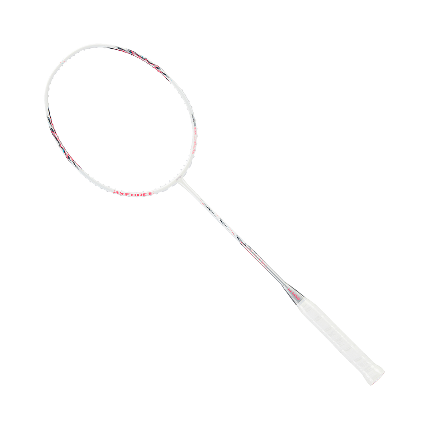 Badmintonracket AXFORCE BIGBANG (5U) White/Pink - unstrung - AYPU051-5