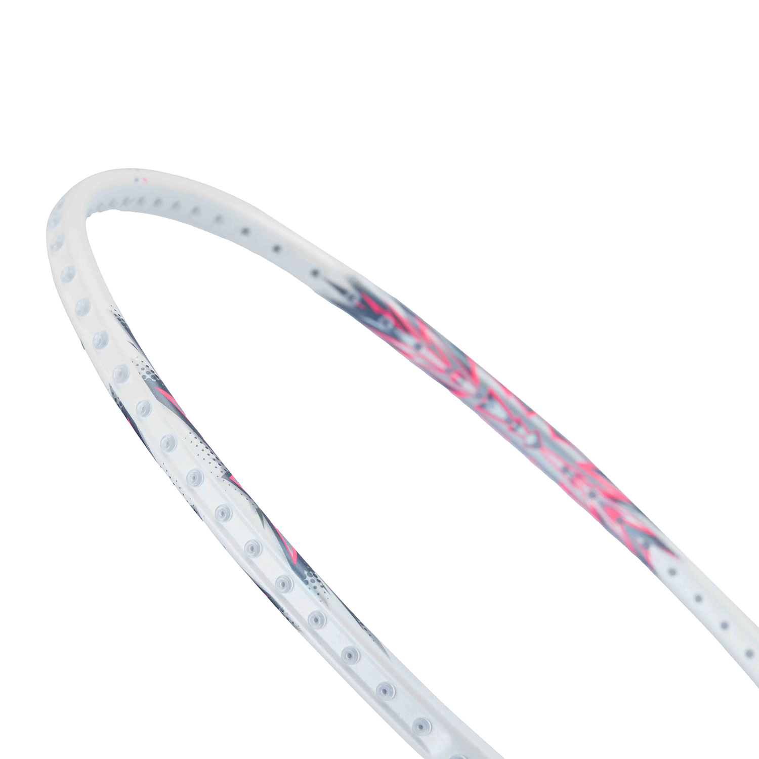 Badmintonracket AXFORCE BIGBANG (5U) White/Pink - unstrung - AYPU051-5