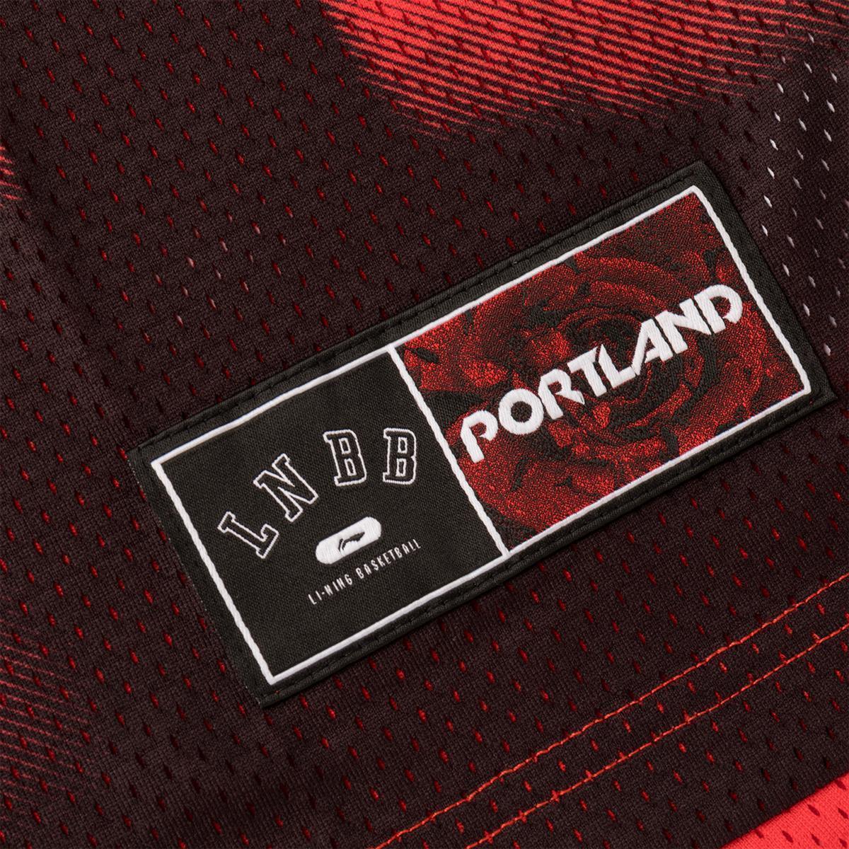Unisex Basketball-Shirt "Portland 03" rot - AAYQ231-1 5XL = 4XL EU