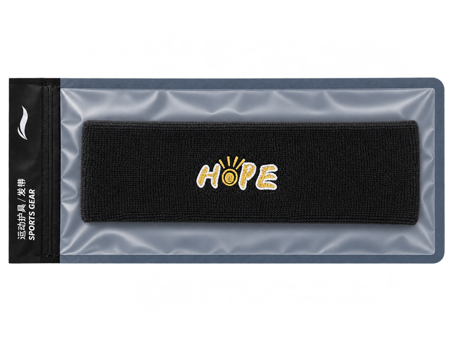 Wang Chuqin 'Hope' Headband - black - AQAU043-1