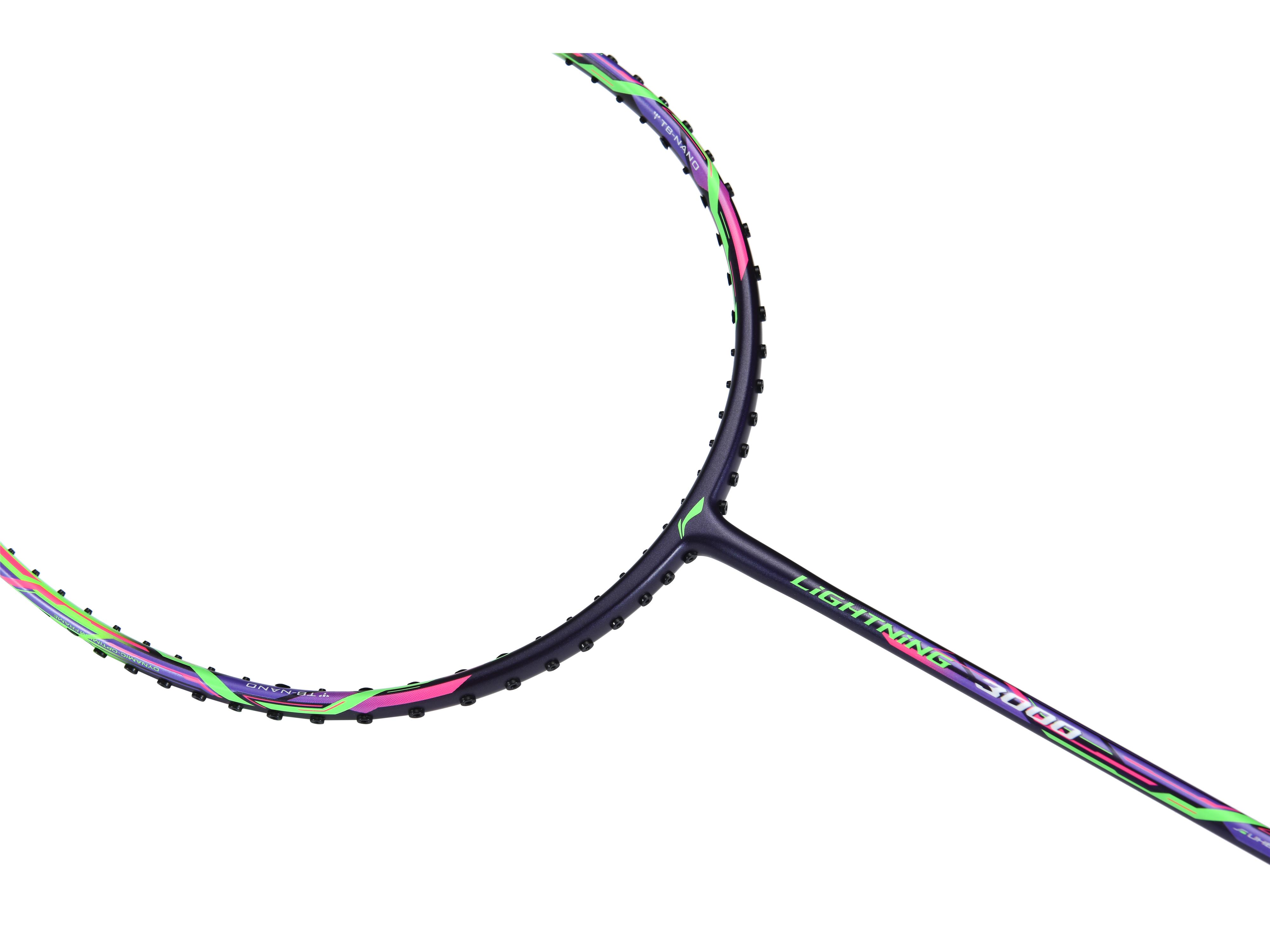 Badmintonracket Lightning 3000 unstrung green/purple - AYPQ136-1