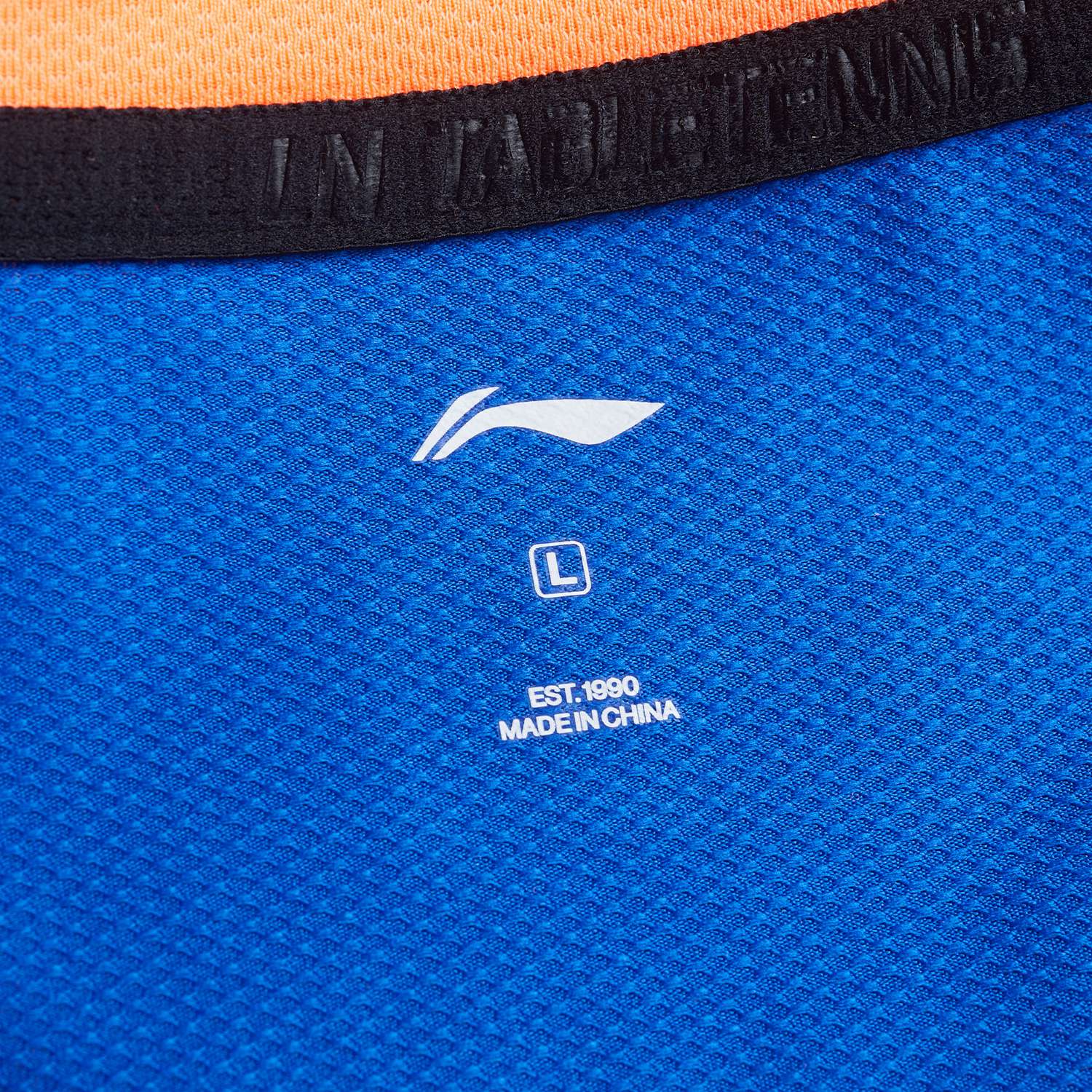 Tabletennis Men Team Competition-Shirt Topspin - orange-blue - AAYT031-2 4XS = 5XS EU