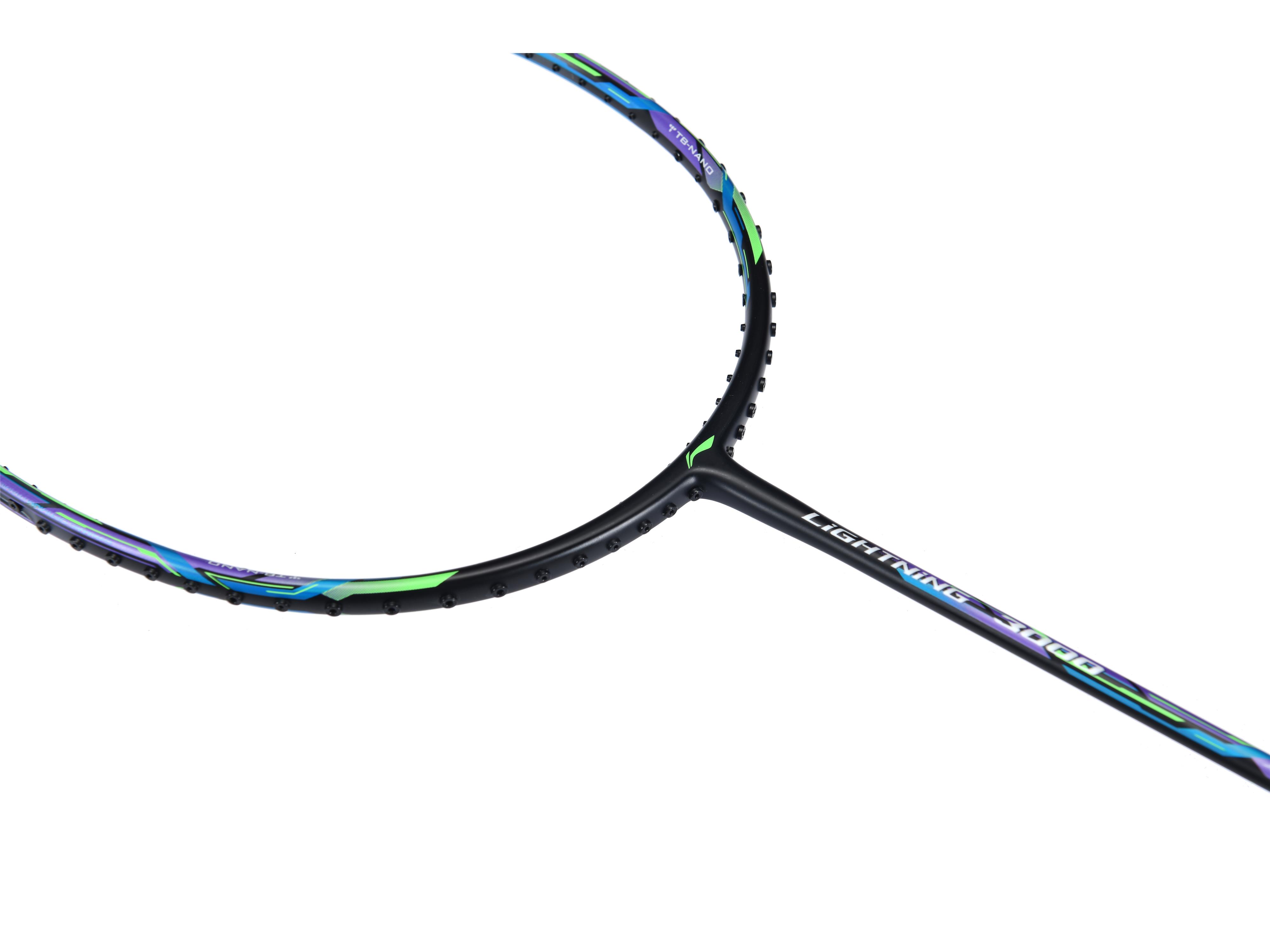 Badmintonracket Lightning 3000 unstrung Grey-Black - AYPQ132-1