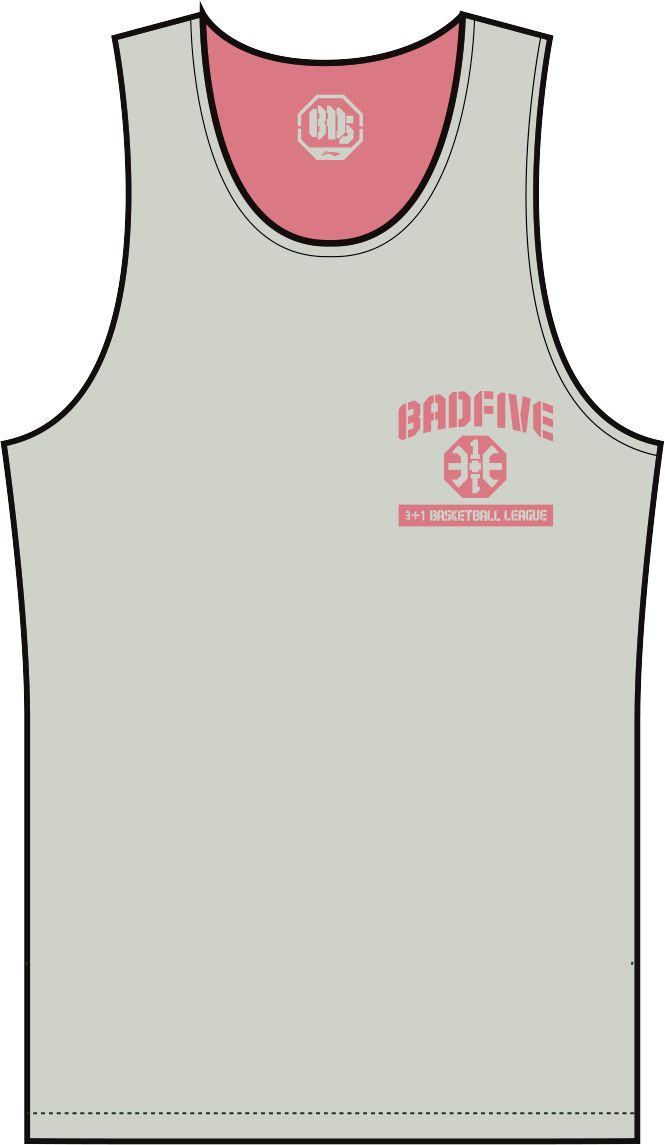 Unisex Basketball-Competition Set 2 Tops "Anti-Warrior" Badfive BIG orange+grey - AAYT045-9 5XL = 4XL EU