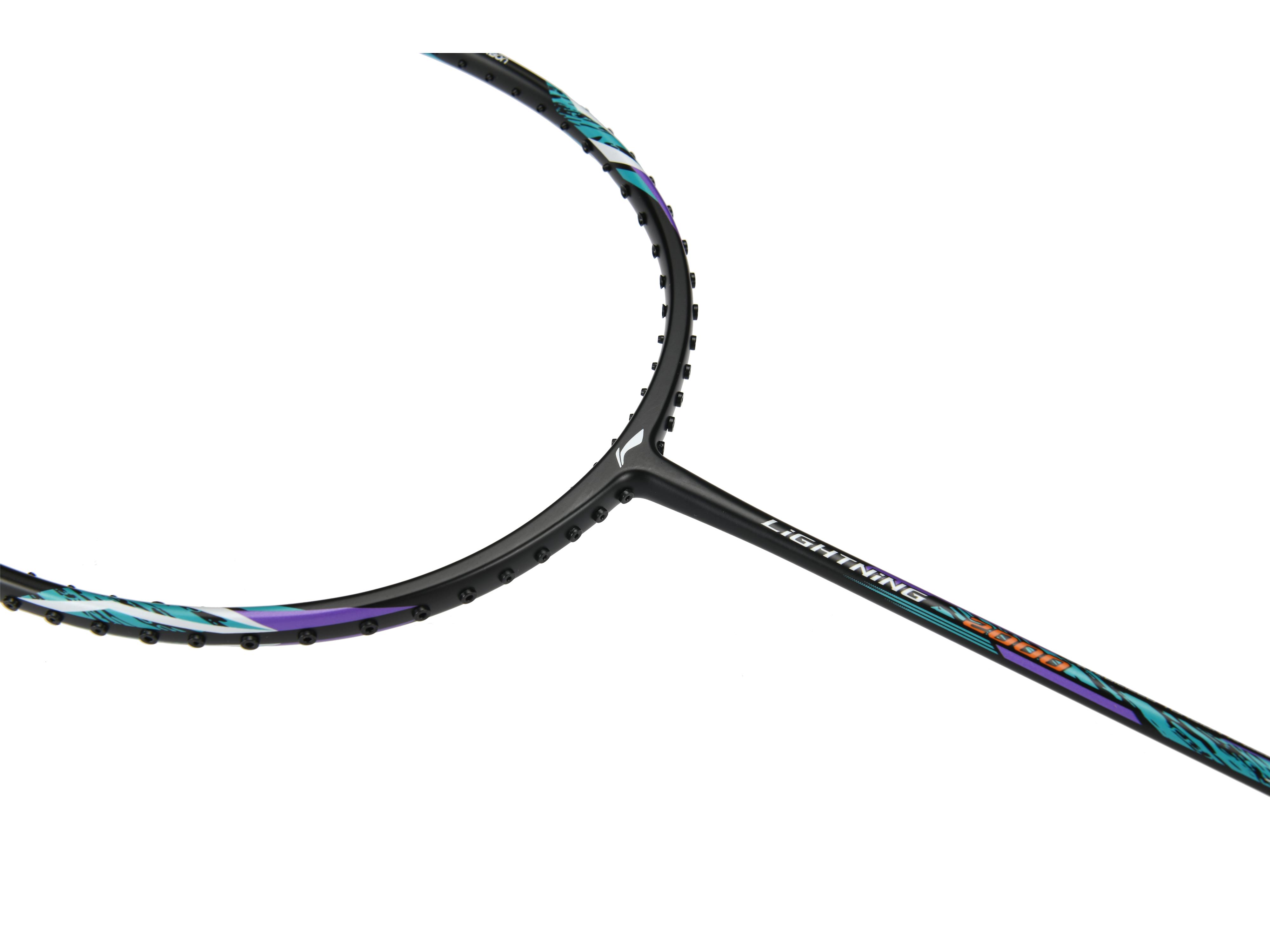 Badmintonracket Lightning 2000 unstrung Black-Green - AYPR012-1