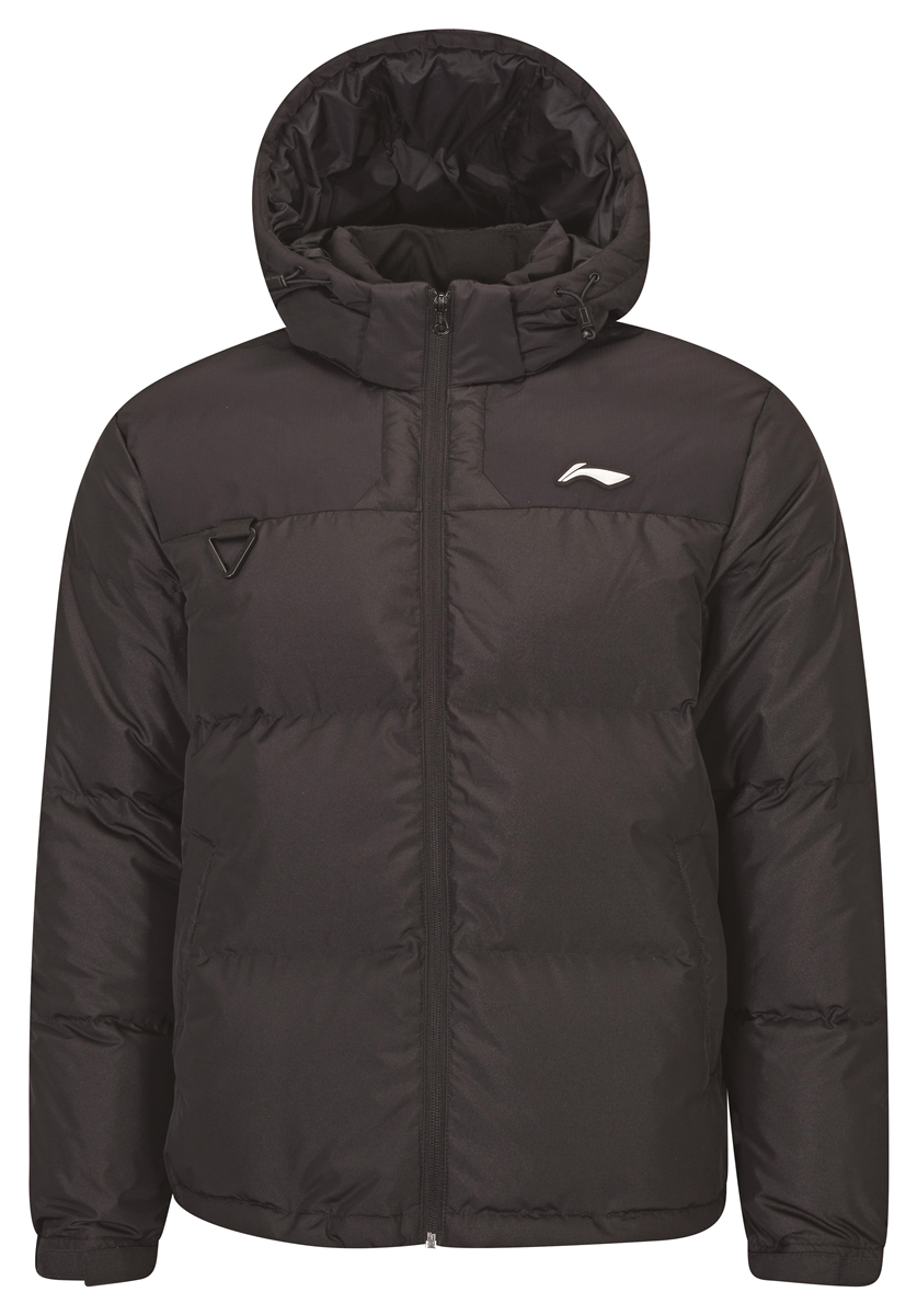 Herren Outdoor Daunenjacke schwarz mit Kapuze- AYMS213-1 3XL = XXL EU