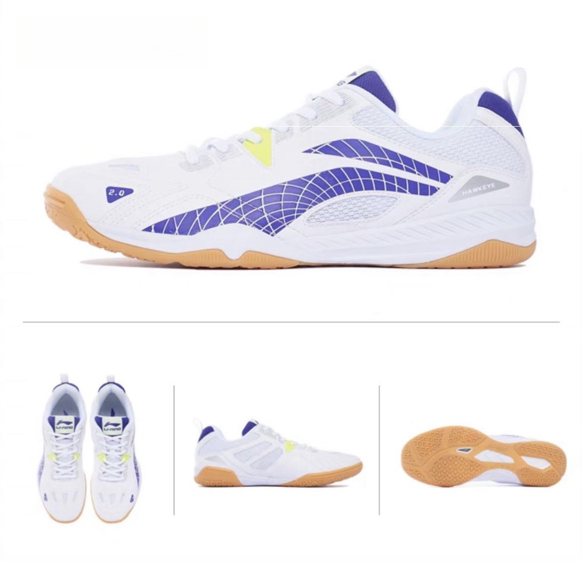 Unisex Tabletennis Competition&Training shoes Hawk Eye 2.0 - white/blue - APTT005-1 EU 37 2/3 = US 5.5