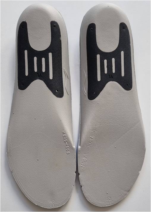 Unisex Einlegesohle für Sportschuhe grau - AQAP154-1