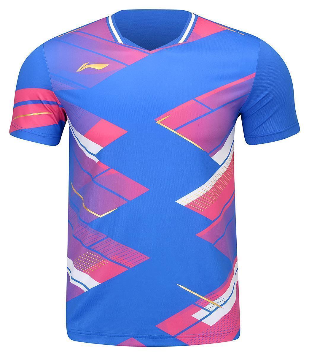 Men Competition Sports Shirt "International Players" Arena - blue - AAYU227-3 3XL = XXL EU
