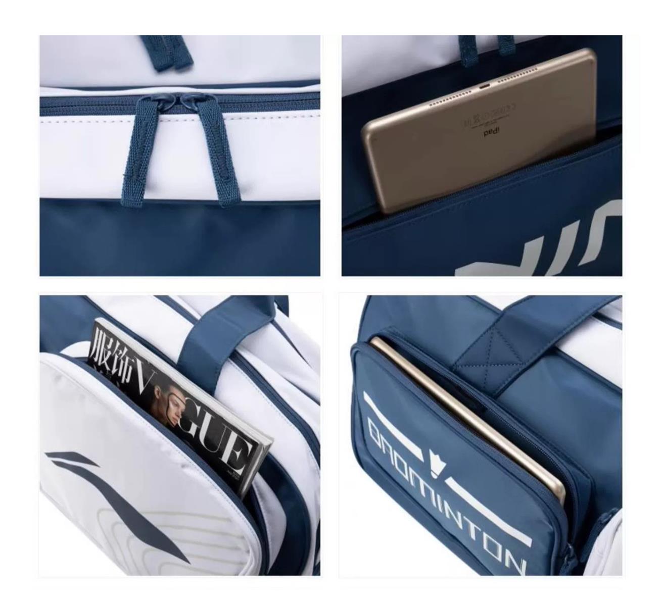 Badminton Square Bag "Badminton 2.0" blue-white - ABJT055-2