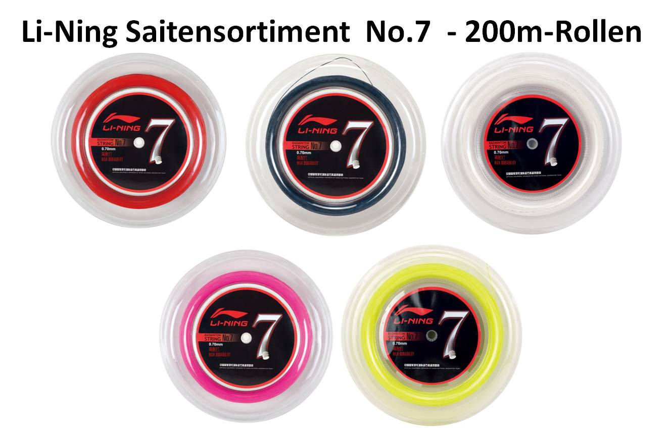 Badmintonstring No.7 - 200m-Reel - different colours - AXJJ066 Pink