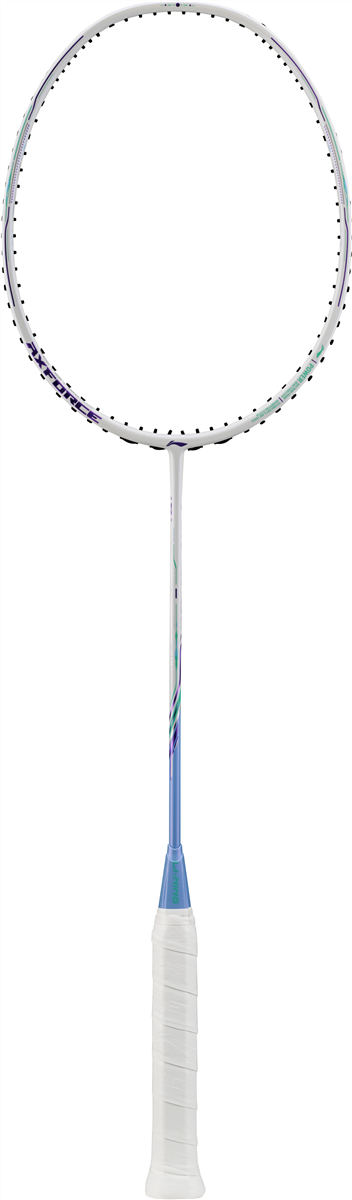 Badmintonracket AXFORCE 80 (5U) white unstrung - AYPV035-5