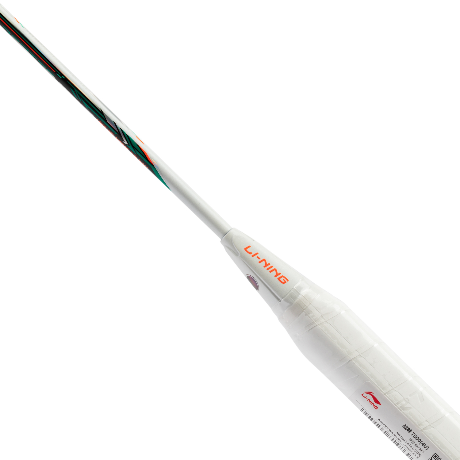 Badmintonracket HalberTec 7000 (4U) G6 turqouise/orange - unbespannt  - AYPU013-46