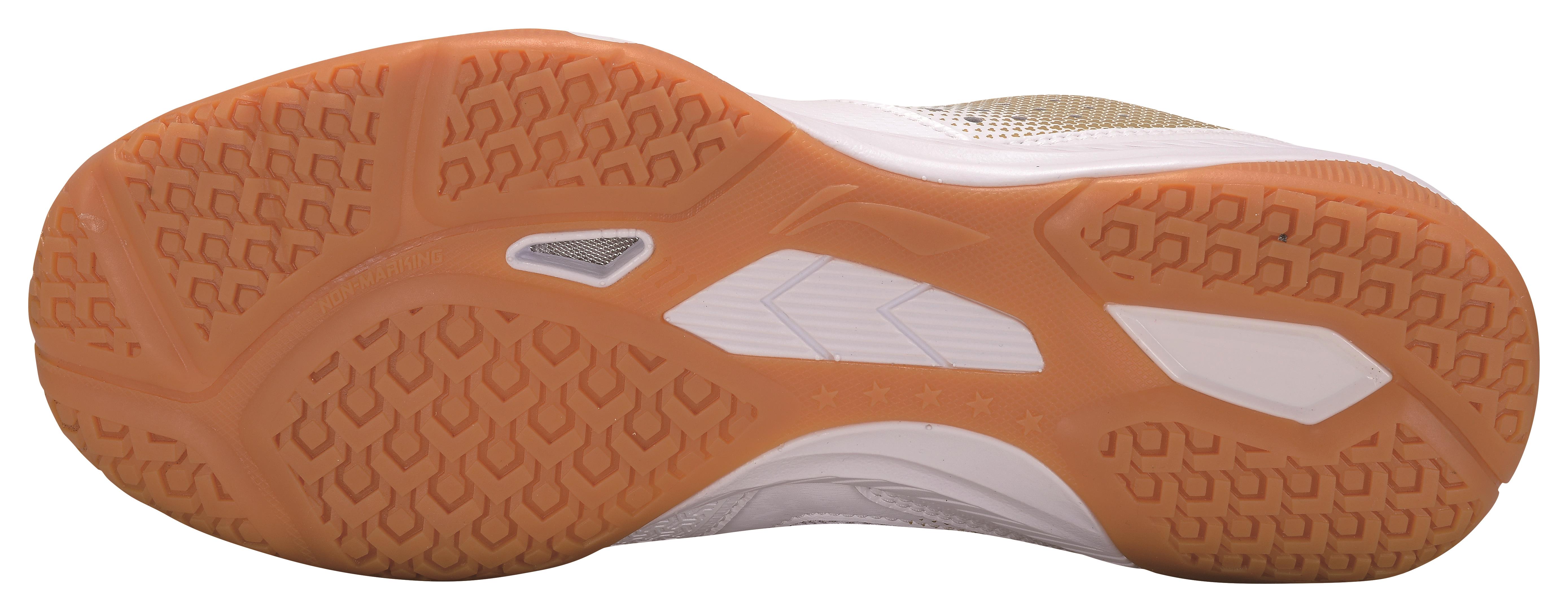 Men's Table Tennis Training Shoe Ma Long TD - white/gold - APTR001-2