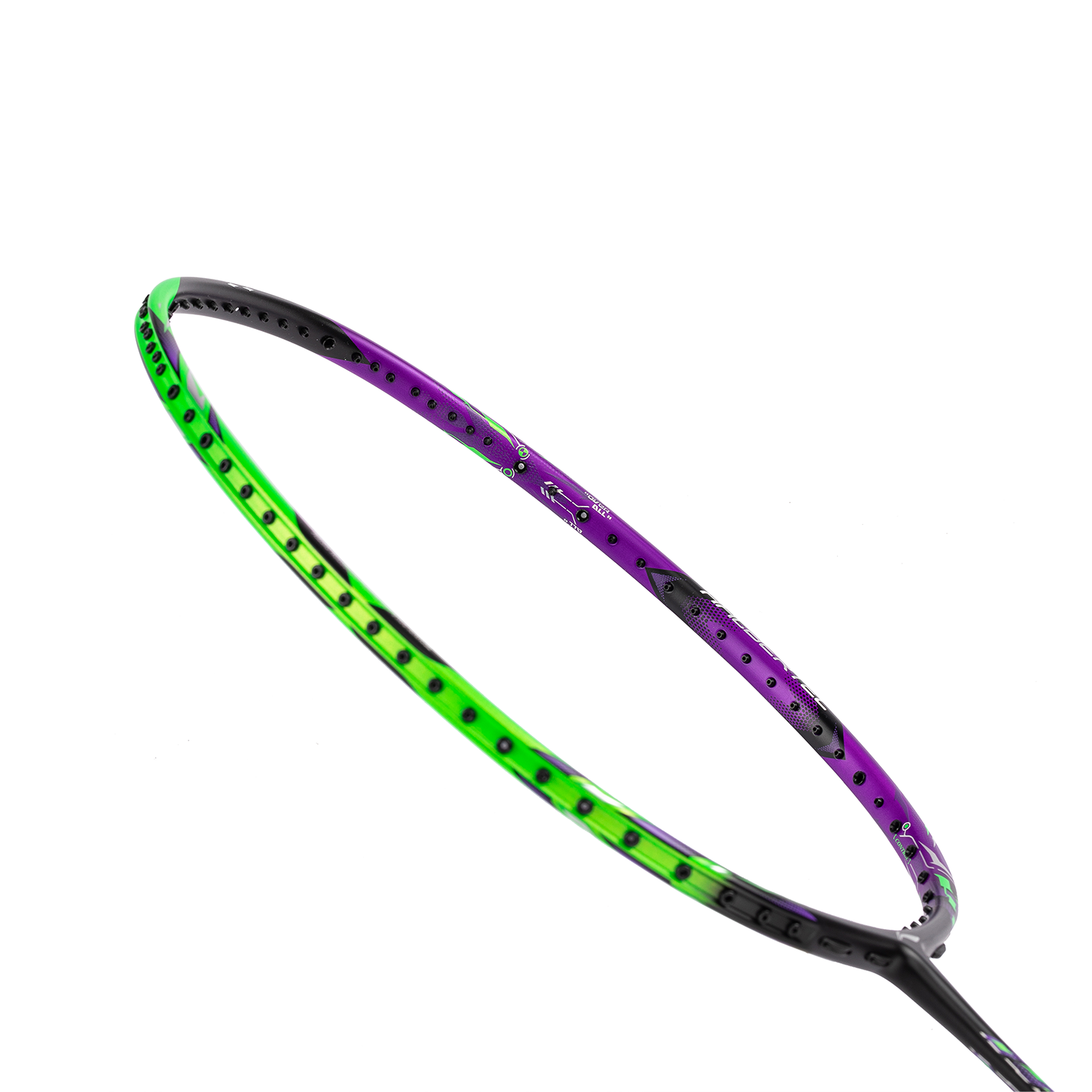 Badmintonracket HalberTec 9000 (4U) G6 - green/purple - unstrung  - AYPU021-46