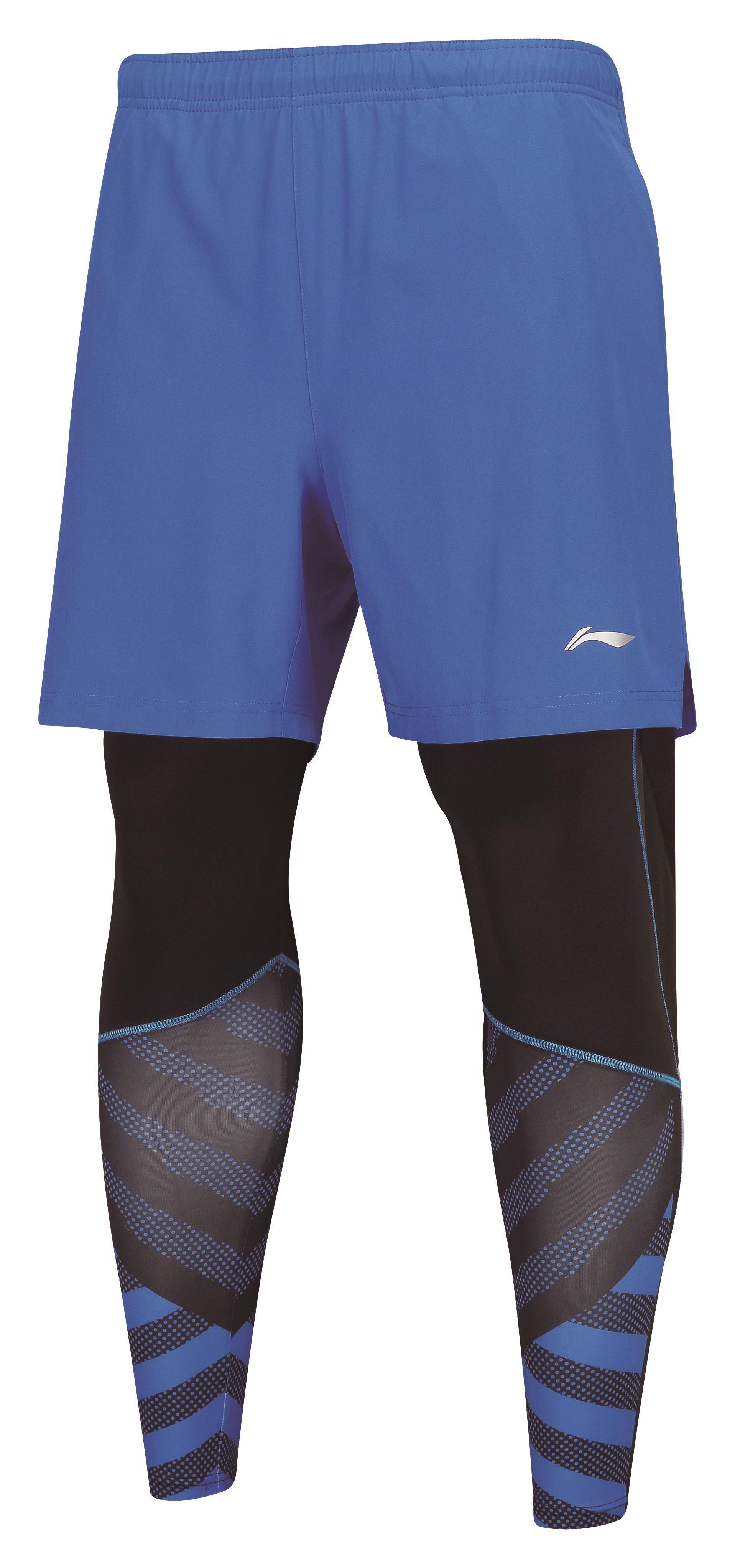 Herren Leg Warmer Shorts inklusive Tight blau - AAPN151-2 3XL