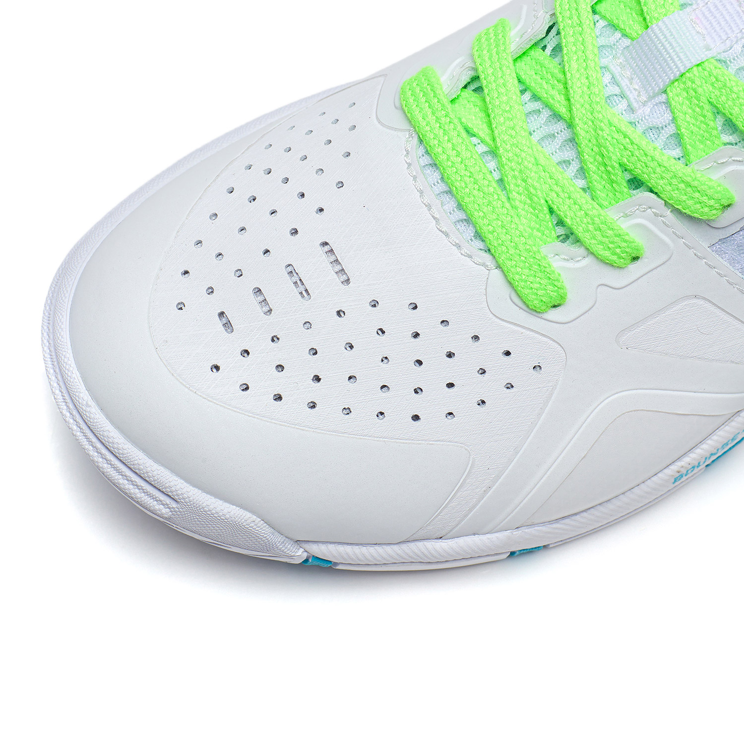 Unisex Tabletennis shoe Hawk Eye 2.0 Pro - white/light-blue - APPT009-6 EU 46 1/3 = US 12