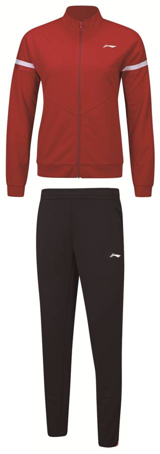 Women Sports Suit Team Line red/black - AWES006-4 XXL = XL EU