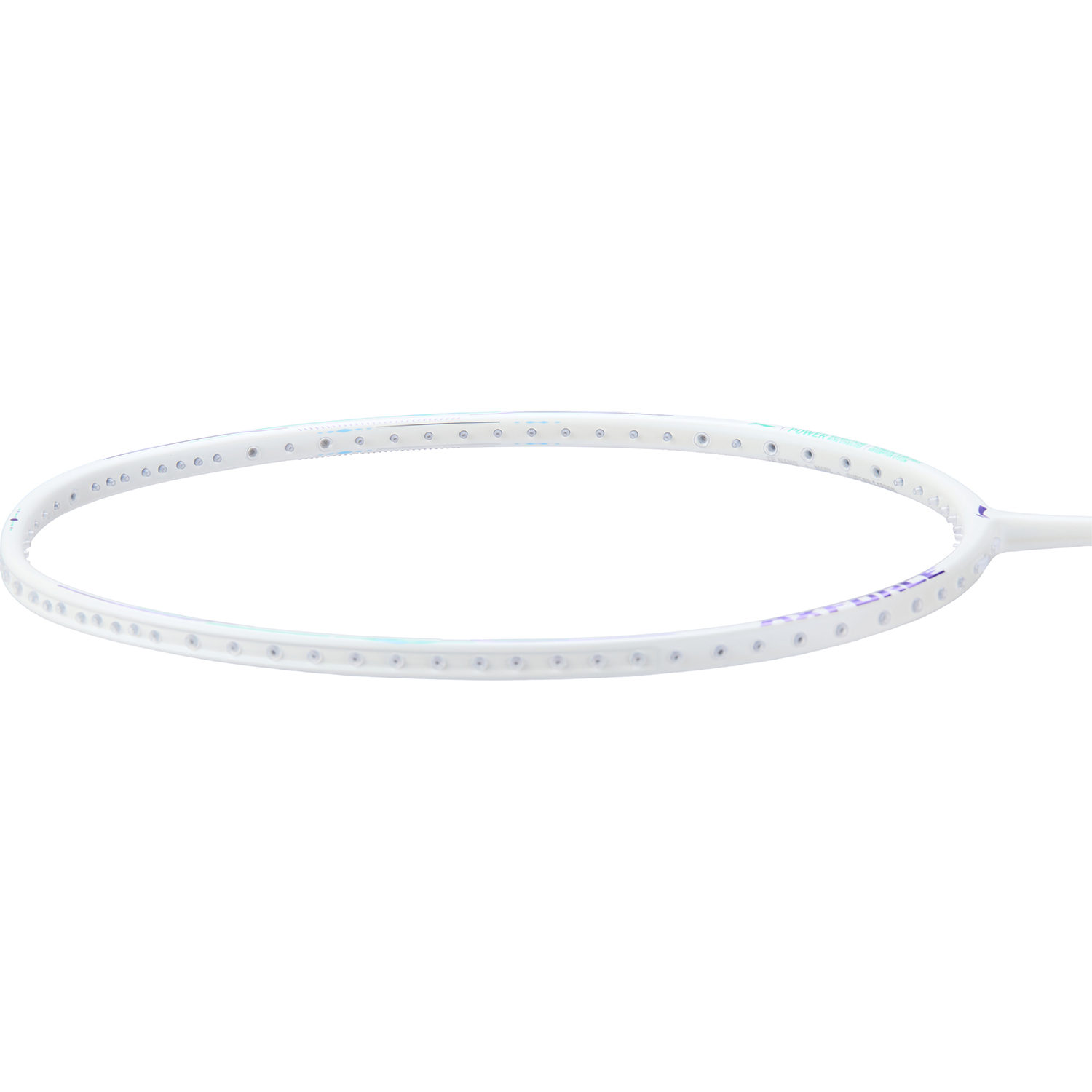 Badmintonracket AXFORCE 80 (5U) white unstrung - AYPV035-5