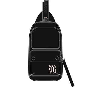 Brusttasche "Badfive"  schwarz - ABDS637-1