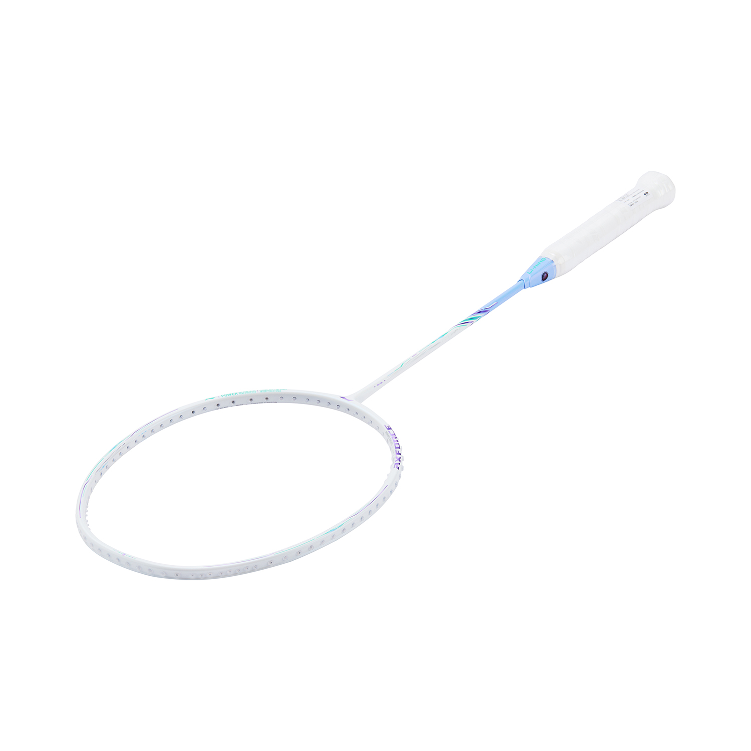 Badmintonracket AXFORCE 80 (5U) white unstrung - AYPV035-5