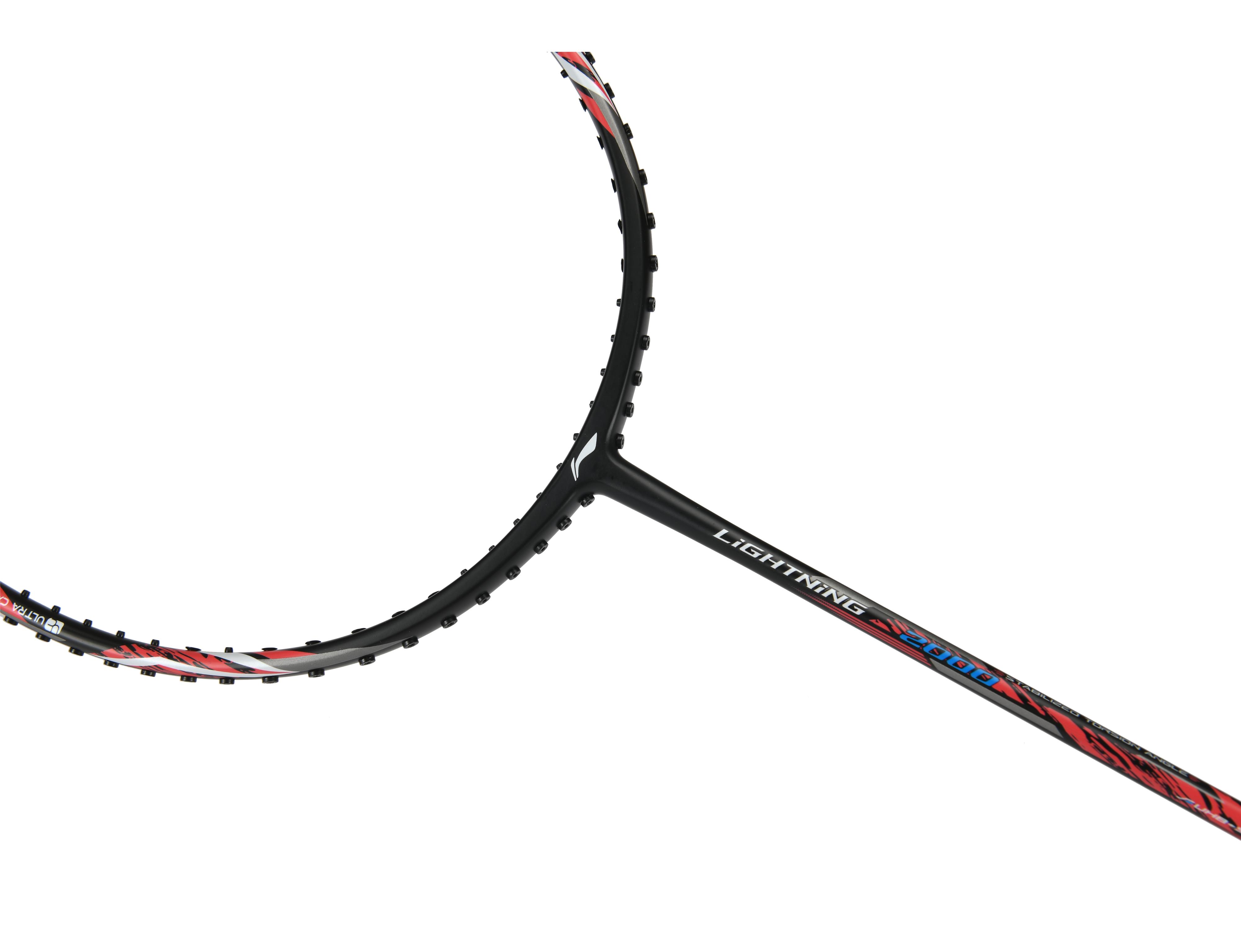 Badmintonracket Lightning 2000 unstrung Red-Black - AYPR010-1