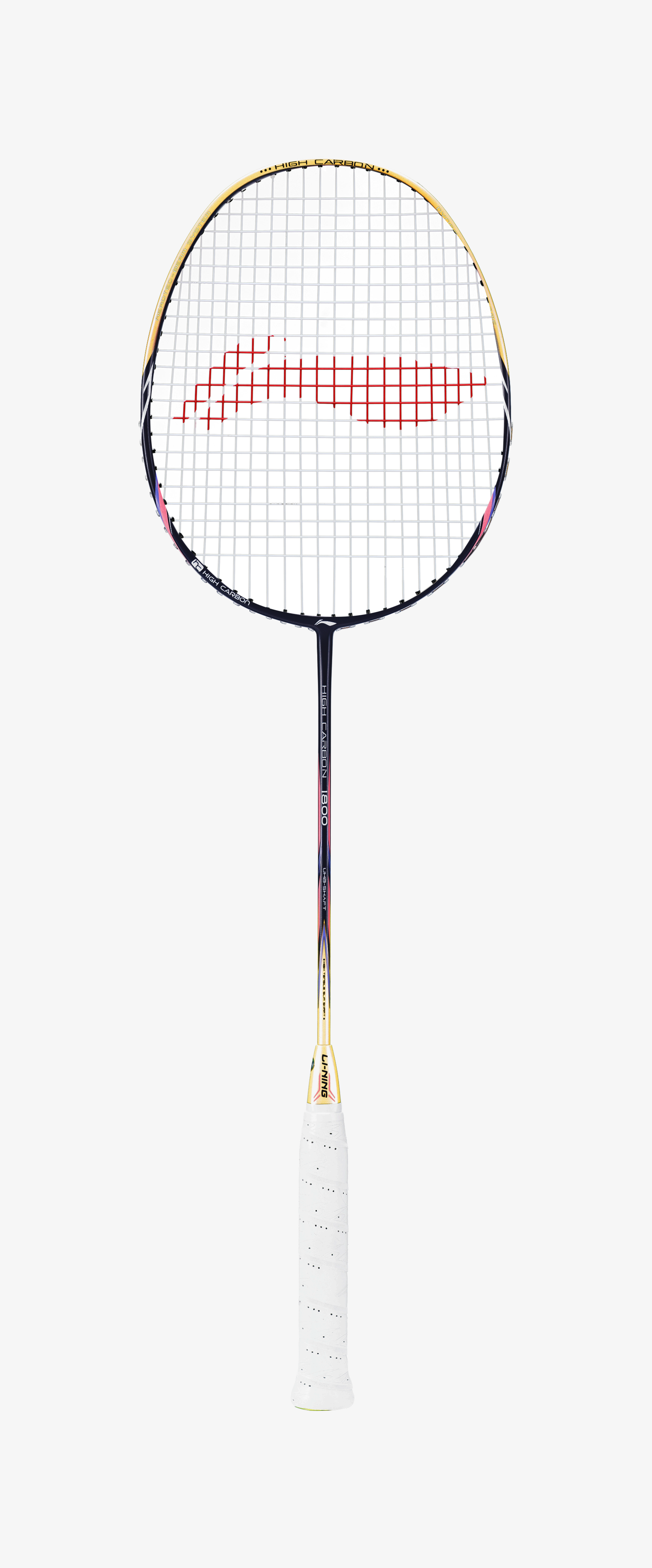 Badmintonracket High Carbon HC1800 grey-gold strung - AYPL112-1