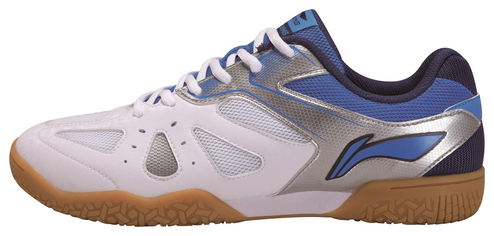 Herren Tischtennis Trainingsschuh Hawk Eye - weiß/blau - APTP003-1 EU 42 1/3 = US 9