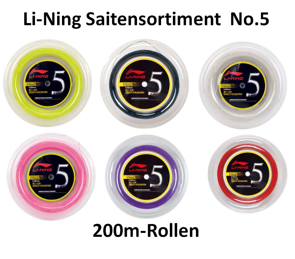 Badmintonstring No.5 - 200m-Reel - different Colours - AXJJ068 orange
